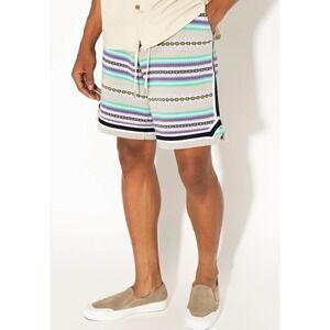 John Elliott Shorts Black and Orange Nogales Basketball Mens Size 4 XL Rare